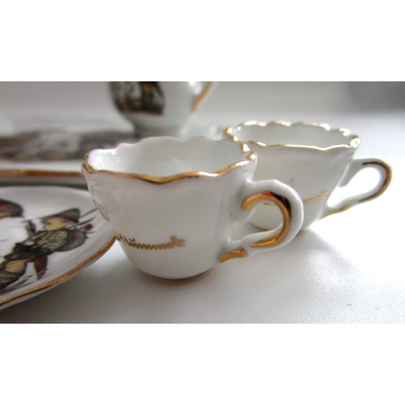 MJ Hummel Germany - Reutter Porzellan - Miniature Doll Porcelain Tea Set - VTG - Picture 10 of 16